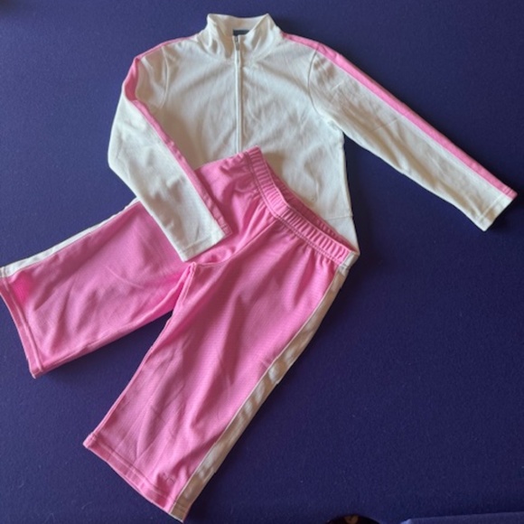 Champion Pink And White Sweatsuit Set Youth Girls Size Small - Picture 1 of 6